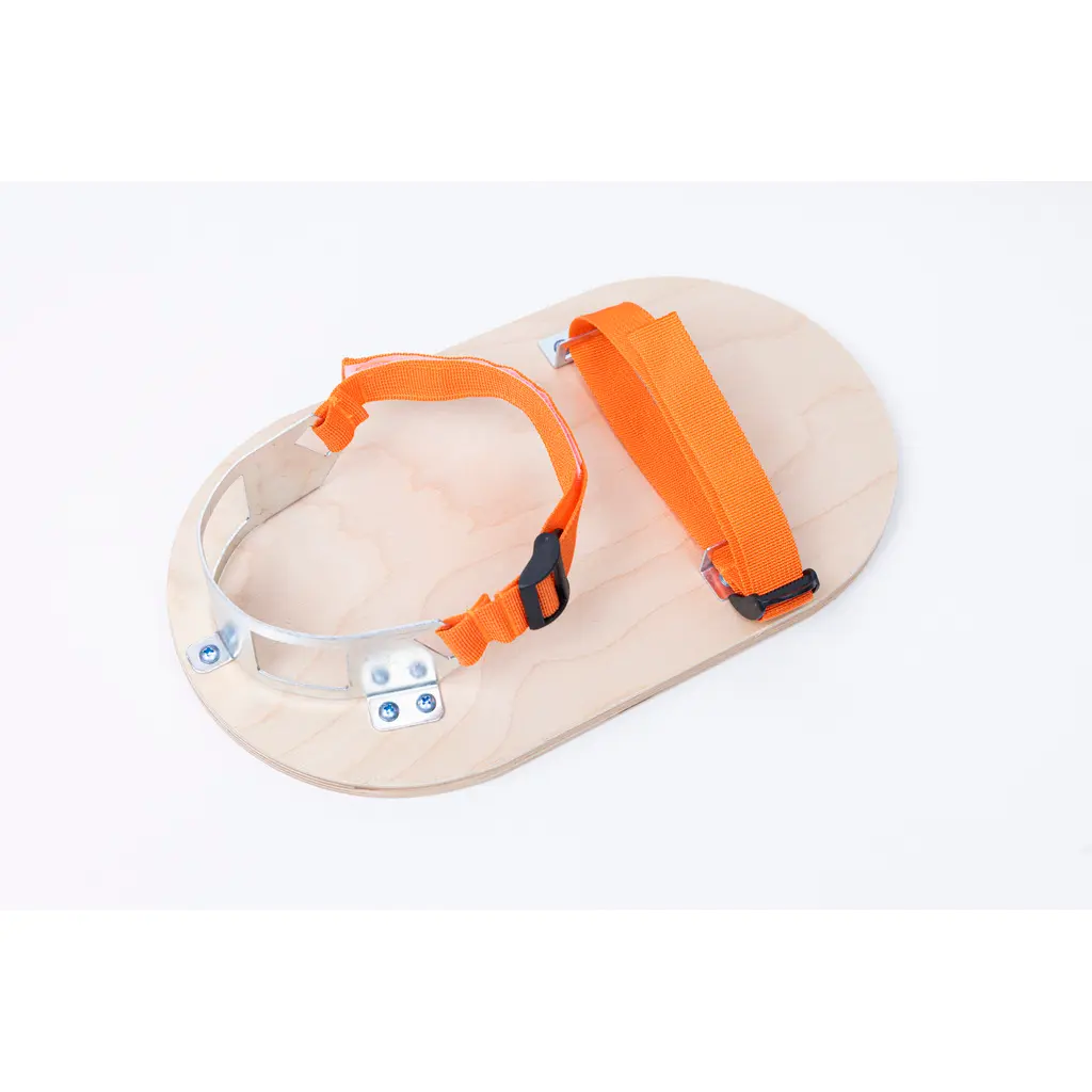 Asphalt Paving Shoes with Wooden Soles and Adjustable Straps