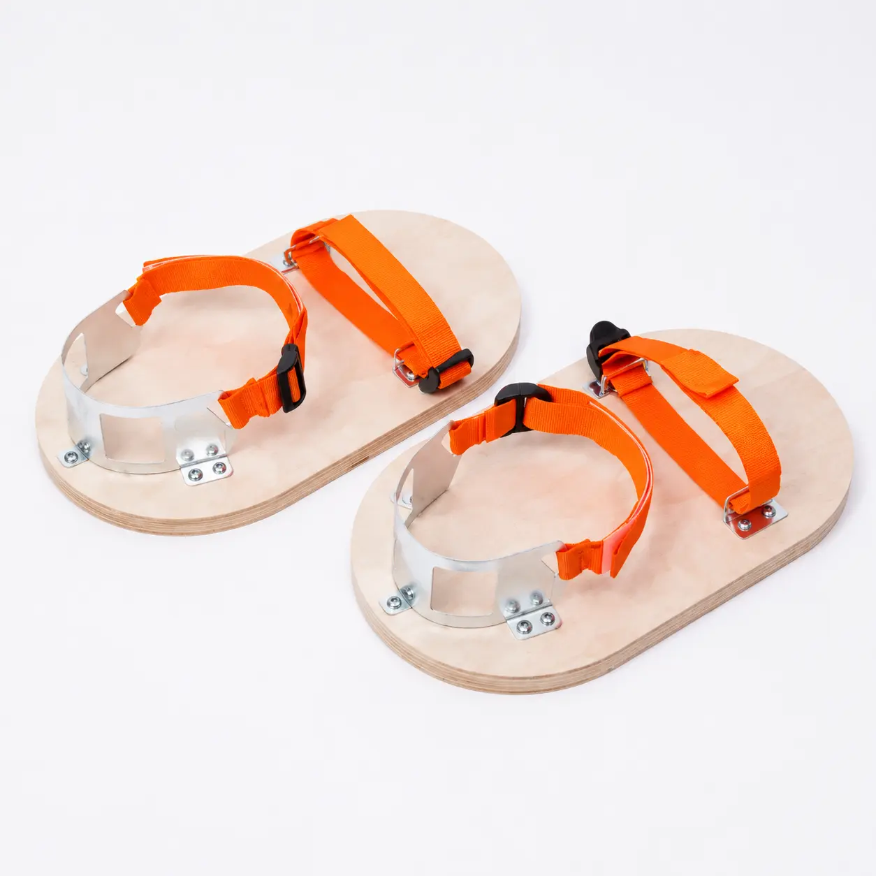 Asphalt Paving Shoes with Wooden Soles and Adjustable Straps