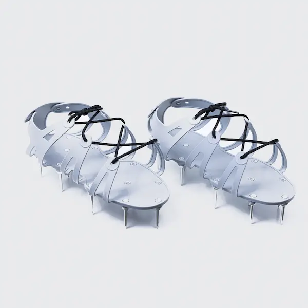epoxy flooring spiked shoes