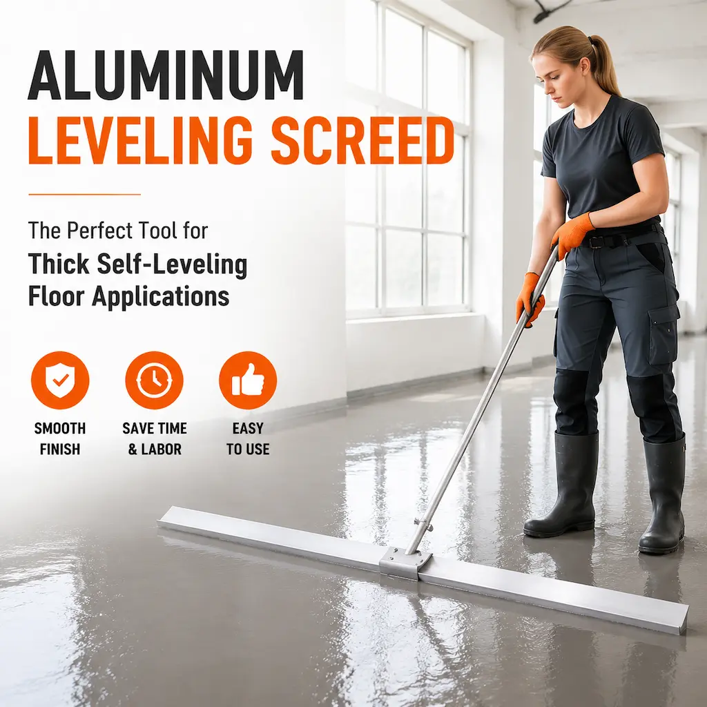 self leveling smoothing trowel, floor leveling trowel, self leveling trowel, concrete smoothing trowel, epoxy floor trowel, floor finishing tool, self leveling cement tools, floor compound spreader, concrete floor leveling tools, epoxy flooring tools, smoothing blade tool, cement floor trowel