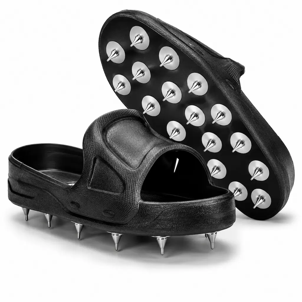 spike shoes, self leveling spike shoes, epoxy flooring shoes, construction spike shoes, heavy duty work shoes, anti slip flooring shoes, resin flooring shoes, industrial flooring tools, epoxy construction footwear, adjustable spike shoes