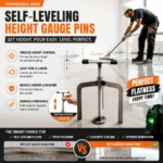 Self Leveling Height Gauge for Floor Height Control