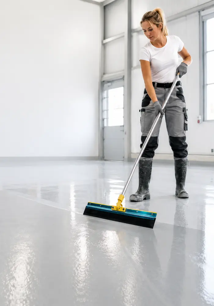 Adjustable Self Leveling Squeegee for Epoxy Flooring