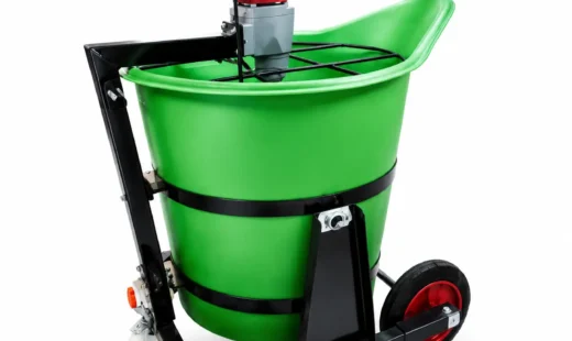 4 kW Portable Industrial Cement Drum Mixer for Self-Leveling Epoxy Floors